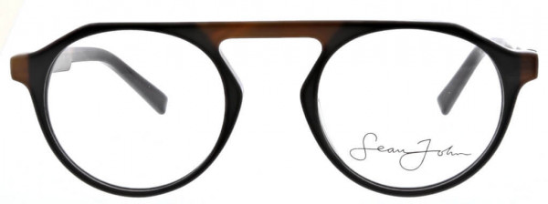 Sean John SJO5114 Eyeglasses, 239 Shiny Black/Tan Horn