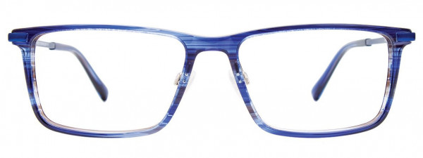 EasyClip EC590 Eyeglasses, 050 - Blue Striped