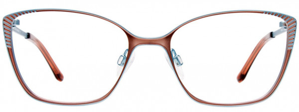 Takumi TK1188 Eyeglasses, 010 - Satin Brown & Satin Teal