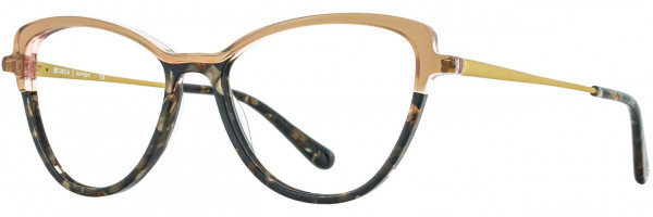 Cinzia Designs Cinzia Ophthalmic 5133 Eyeglasses, 2 - Rose / Black Demi / Gold