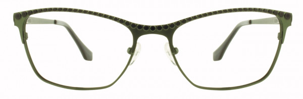 Cinzia Designs Cinzia Ophthalmic 5052 Eyeglasses, Olive / Black