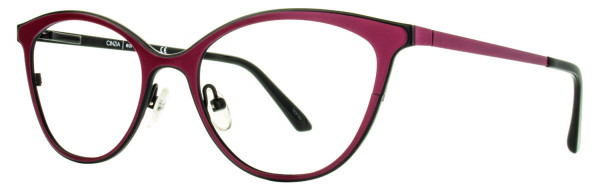 Cinzia Designs Cinzia Ophthalmic 5051 Eyeglasses, Claret / Black