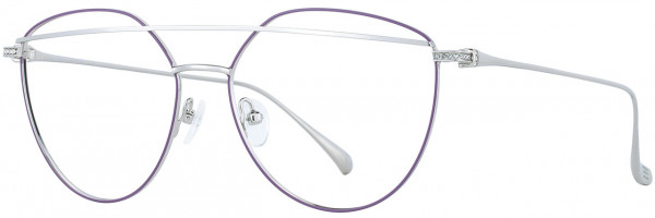 Cinzia Designs Cinzia Ophthalmic 5124 Eyeglasses, 2 - Plum / Chrome