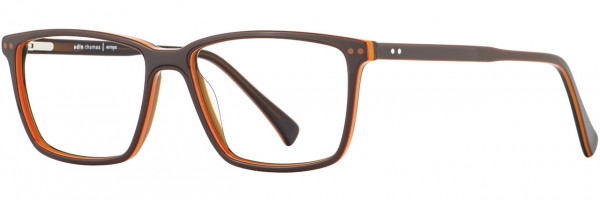 Adin Thomas Adin Thomas 470 Eyeglasses, 2 - Chocolate / Orange