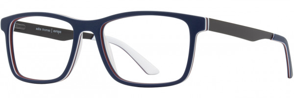 Adin Thomas Adin Thomas 432 Eyeglasses, 2 - Navy / White / Red