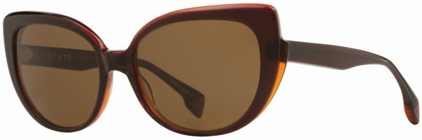 STATE Optical Co Lill Sunwear Sunglasses, Blood Orange