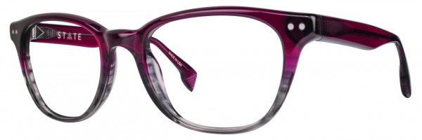 STATE Optical Co Taylor Eyeglasses, Garnet Smoke