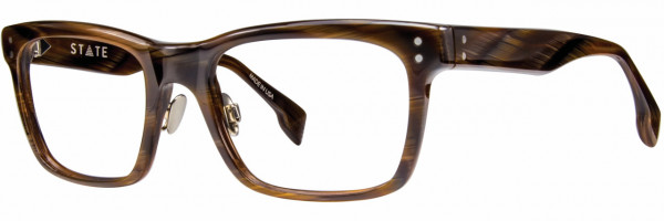 STATE Optical Co Clybourn Global Fit Eyeglasses, Chocolate