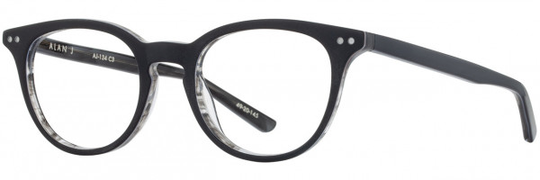 Alan J Alan J 134 Eyeglasses, 3 - Black / Marble