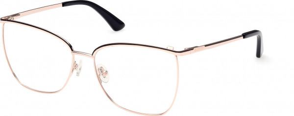 Guess GU2878 Eyeglasses, 005 - Black/Monocolor / Shiny Rose Gold