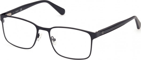 Guess GU50045 Eyeglasses, 002 - Matte Black / Matte Black