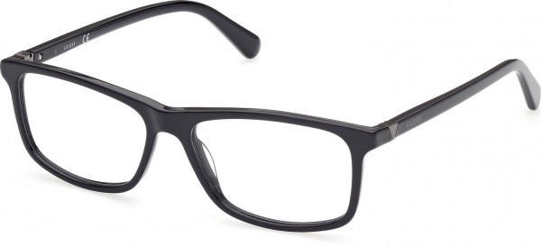 Guess GU50054 Eyeglasses, 001 - Shiny Black / Shiny Black
