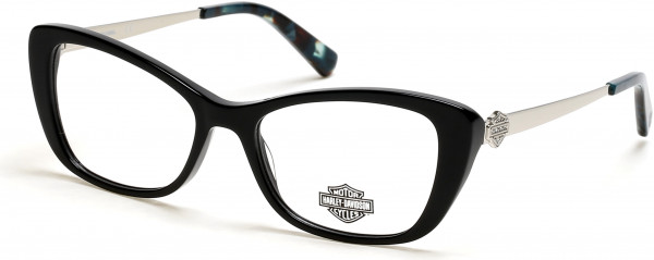 Harley-Davidson HD0557 Eyeglasses, 001 - Shiny Black