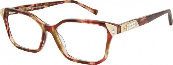 Diva DIVA 5553 Eyeglasses, GE1 WINE-BROWN-GOLD