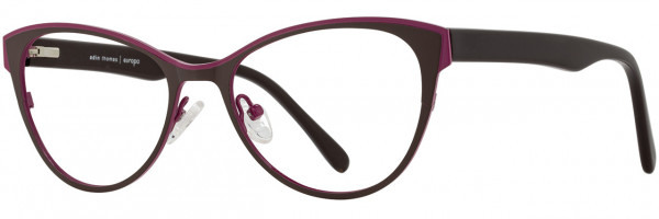 Adin Thomas Adin Thomas 404 Eyeglasses, 3 - Chocolate / Raspberry