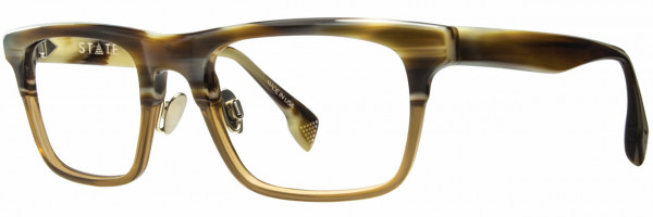STATE Optical Co Burnham Global Fit Eyeglasses, Horn