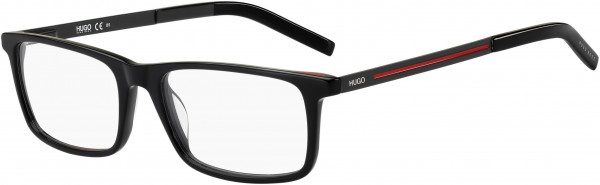 HUGO Hugo 1116 Eyeglasses, 0OIT Black Redgd