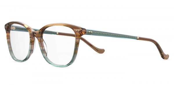 Safilo Design TRATTO 10 Eyeglasses, 0AGD BROWN GREEN