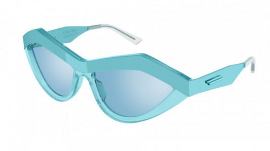 Bottega Veneta BV1055S Sunglasses, 008 - LIGHT-BLUE with LIGHT BLUE lenses