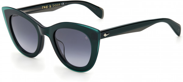 rag & bone Rag &amp; Bone 1042/G/S Sunglasses, 03U5 Gray Green