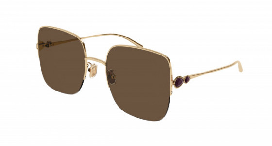 Boucheron BC0122S Sunglasses, 003 - GOLD with BROWN lenses