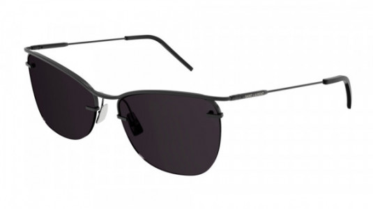 Saint Laurent SL 464 Sunglasses, 001 - BLACK with BLACK lenses