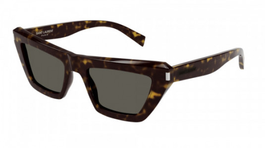 Saint Laurent SL 467 Sunglasses, 002 - HAVANA with GREY lenses