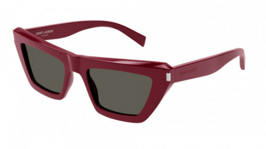 Saint Laurent SL 467 Sunglasses, 003 - RED with GREY lenses