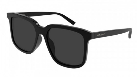 Saint Laurent SL 480 Sunglasses, 001 - BLACK with BLACK lenses