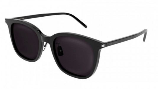 Saint Laurent SL 489/K Sunglasses, 001 - BLACK with BLACK lenses