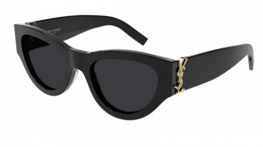 Saint Laurent SL M94 Sunglasses, 001 - BLACK with GREY lenses