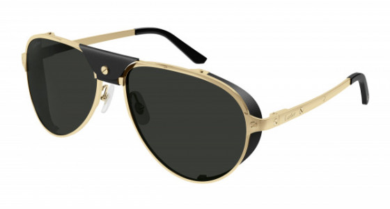 Cartier CT0296S Sunglasses, 001 - GOLD with GREY polarized lenses