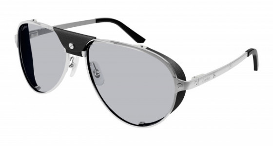 Cartier CT0296S Sunglasses, 002 - SILVER with GREY lenses