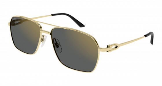 Cartier CT0306S Sunglasses, 003 - GOLD with GREY lenses