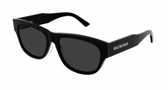 Balenciaga BB0164S Sunglasses, 001 - BLACK with GREY lenses