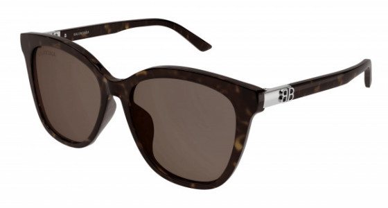 Balenciaga BB0183SA Sunglasses, 002 - HAVANA with BROWN lenses
