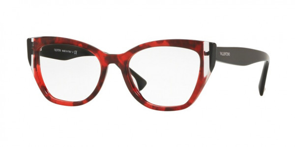 Valentino VA3029A Eyeglasses, 5020 HAVANA RED/BLACK (RED)