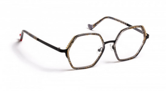 Boz by J.F. Rey MADYSSON Eyeglasses, BEAUTIFUL BLACK / SATIN BLACK / GOLD (0505)
