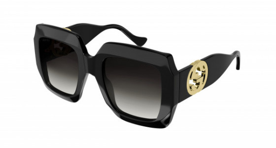 Gucci GG1022S Sunglasses, 006 - BLACK with GREY lenses
