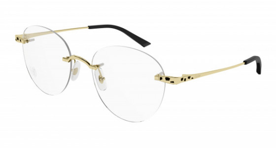Cartier CT0309O Eyeglasses, 001 - GOLD with TRANSPARENT lenses