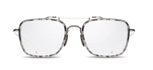 Thom Browne TB-816 Eyeglasses, GREY TORTOISE/SILVER