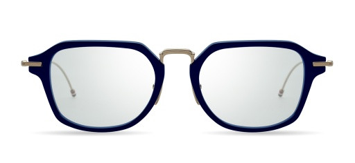 Thom Browne TB-423 Eyeglasses, NAVY - WHITE GOLD