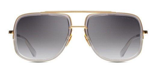 DITA MACH-ONE Sunglasses, SATIN CRYSTAL GREY/YELLOW GOLD
