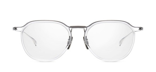 DITA SCHEMA-TWO Eyeglasses, ANTIQUE SILVER/CRYSTAL CLEAR