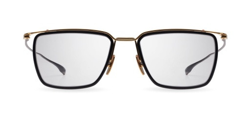 DITA SCHEMA-ONE Eyeglasses, YELLOW GOLD - BLACK - BLACK IRON