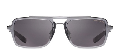 DITA LSA-404 Sunglasses, MATTE CRYSTAL GREY/BLACK PALLADIUM