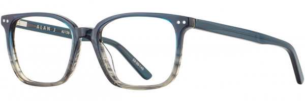 Alan J Alan J 156 Eyeglasses, 3 - Blue / Smoke