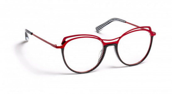 J.F. Rey JF2972 Eyeglasses, BLACK 3D/RED (0530)