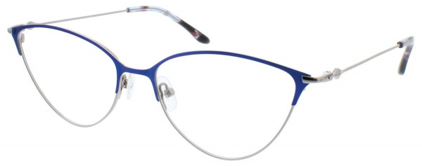 BCBGMAXAZRIA ARLA Eyeglasses, Blue Combo