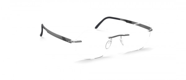 Silhouette Venture KZ Eyeglasses, 7100 Rhodium / Black